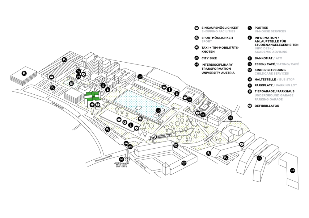 JKU Campusplan Managementzentrum