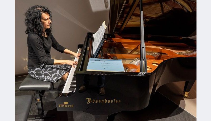 Dr. Alberta Bonanni plays piano