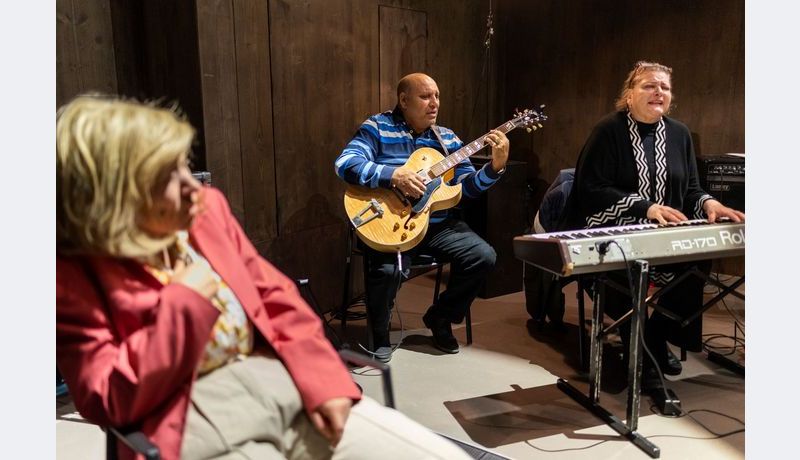 Actors playing instruments